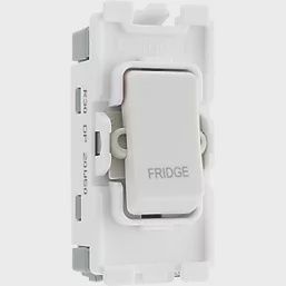British General Nexus 800 Grid 20A Grid DP Fridge Switch White