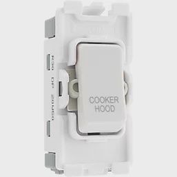British General Nexus 800 Grid 20A Grid DP Cooker Hood Switch White