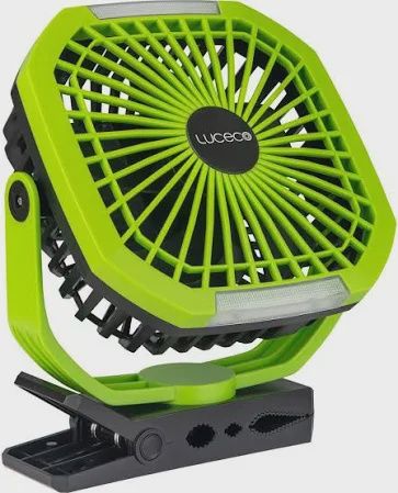 LUCeco Magnetic Inspection Light with Fan and Mag Clamp