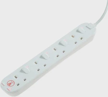 Masterplug 13A 4-Gang Switched Surge-Protected Extension Lead