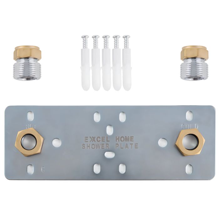 Keyplumb Shower Plate Fixing Kit For Bar Type Showers