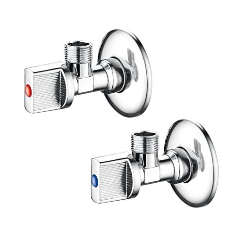 Keyplumb  Angled Water Isolating Valves Wall Mounted Basin Sink