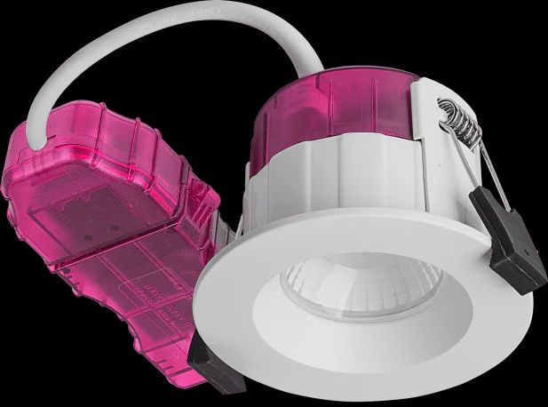 Luceco PTR6WCCT FType Elite 4W/6W 750Lm Power Change &amp; 4 Colour CCT 2700K/3000K/4000K/6000K Dimmable IP65 White - Regressed