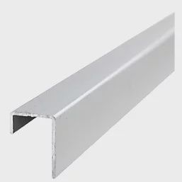 Type C End Cap Satin Aluminium 2450mm x 11mm