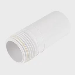 Rigid Straight Pan Connector Extension Piece White 250mm