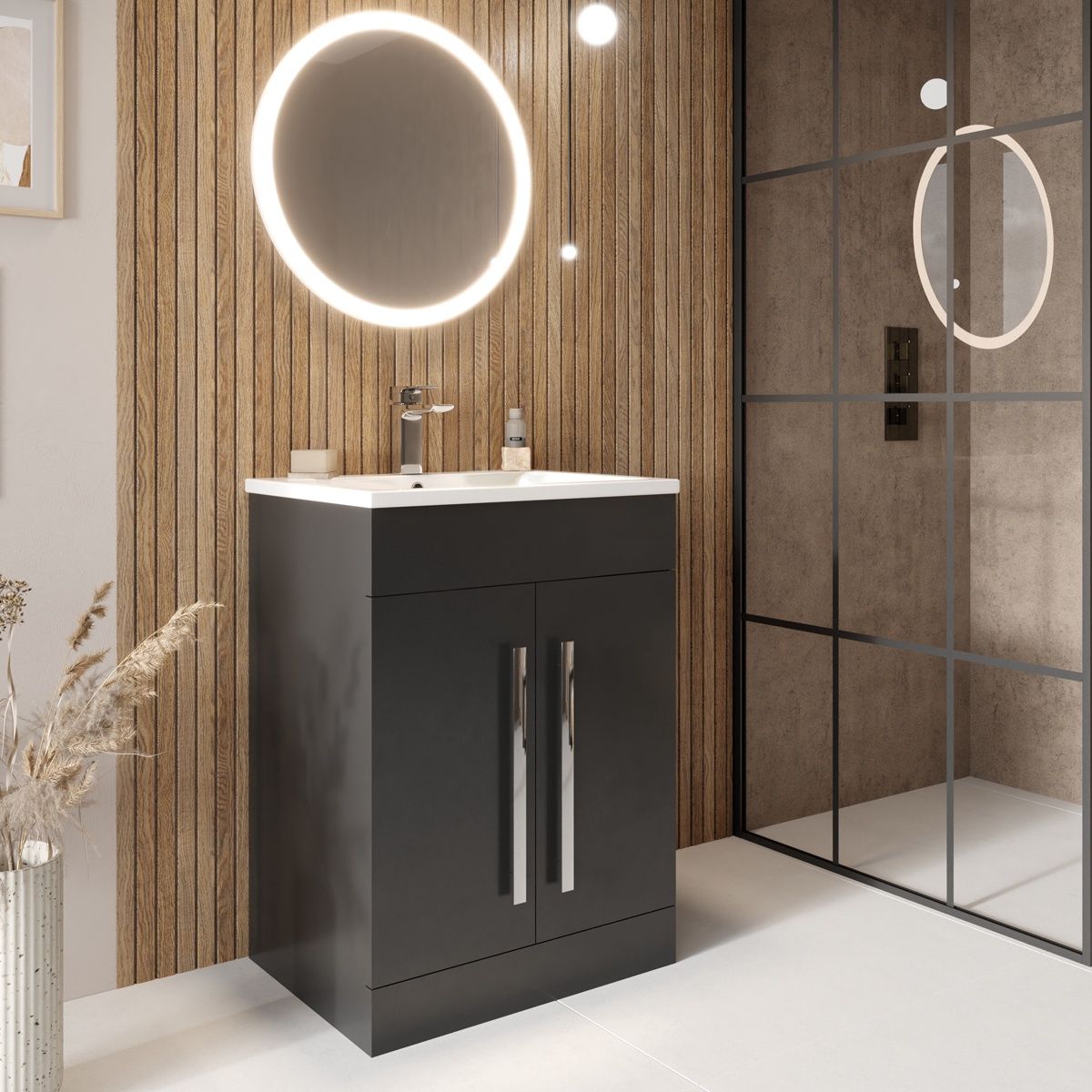Scudo Lili 600mm Floor Standing Vanity Unit With Basin