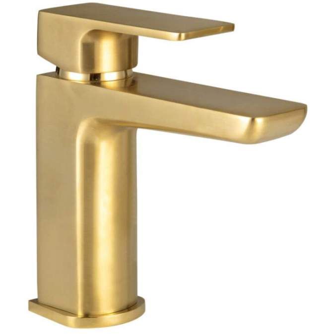 Scudo Muro Brushed Brass Basin Mono Mixer Tap BR-BRASS241