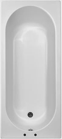 Fresssh Cascade 1700mm x 700mm Plain Bath White 2TH