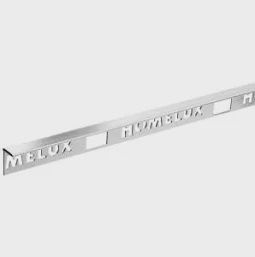 Homelux 10mm Metal Straight Stainless Steel Effect Tile Trim