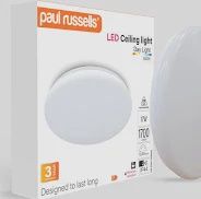 paul russells Bathroom Light, 17W 1700lm Ceiling Lights, 100W Equivalent, Waterproof IP44, Daylight 6500K, Dome, Modern, Flush Ceiling Light|Kitchen, Bulkhead, Toilet, Porch, Utility, Bedroom, 1 Pack