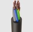 1.5mm² 4 Core HO7RNF Rubber Flexible Cable (Cut Length Sold By The Mtr)