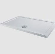 Scudo Shires 1100 x 800mm White Rectangular Shower Tray