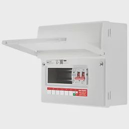 British General CF9MS6-01 6-Module 6-Way Part-Populated High Integrity Main Switch Consumer Unit with SPD