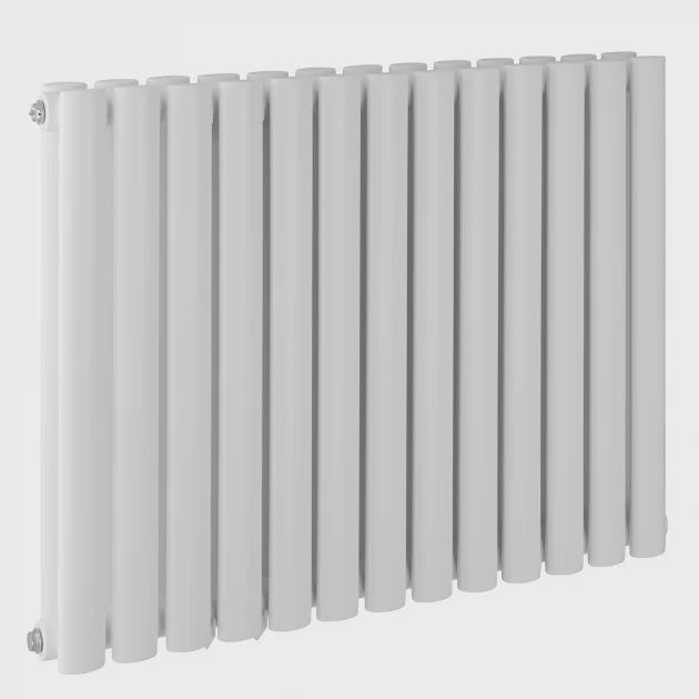 Prestige Aspen Double Designer Horizontal Radiator 600mm H x 780mm W - White
