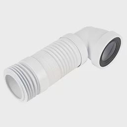 Angled Pan Connector White