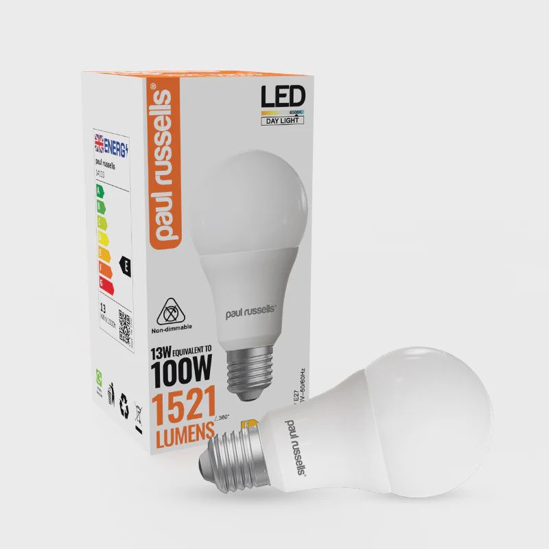 LED GLS 13W=100W Day Light ES E27 Edison Screw Bulbs