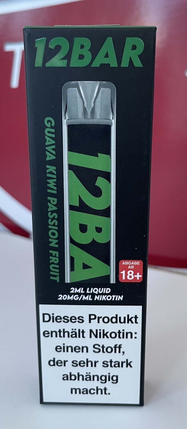 12BAR Guava Kiwi Passionfruit 20mg/ml