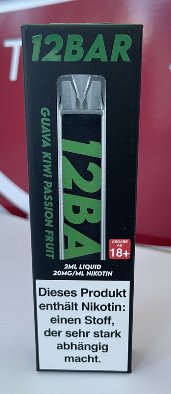 12BAR Guava Kiwi Passionfruit 20mg/ml 12BAR Guava Kiwi Passionfruit 20mg/ml
