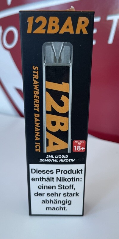 12BAR Strawberry Banana Ice 20mg/ml 12BAR Strawberry Banana Ice 20mg/ml