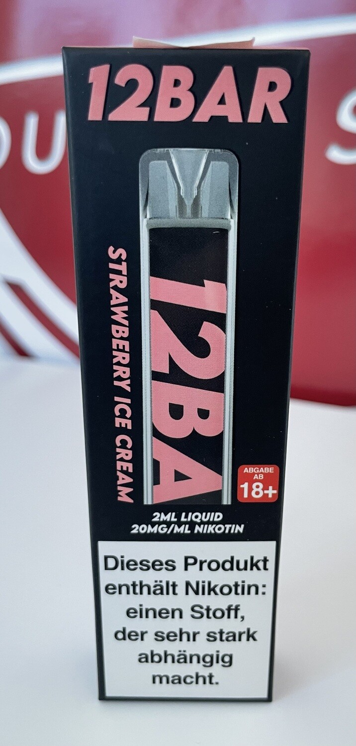 12BAR Strawberry Ice Cream 20mg/ml