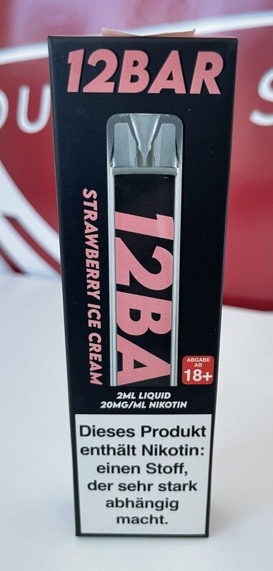 12BAR Strawberry Ice Cream 20mg/ml 12BAR Strawberry Ice Cream 20mg/ml