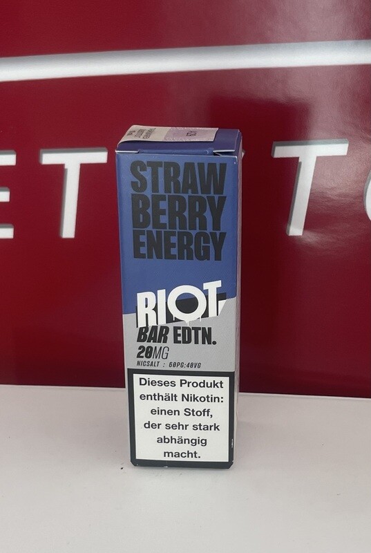 RIOT Strawberry Energy 20mg/ml