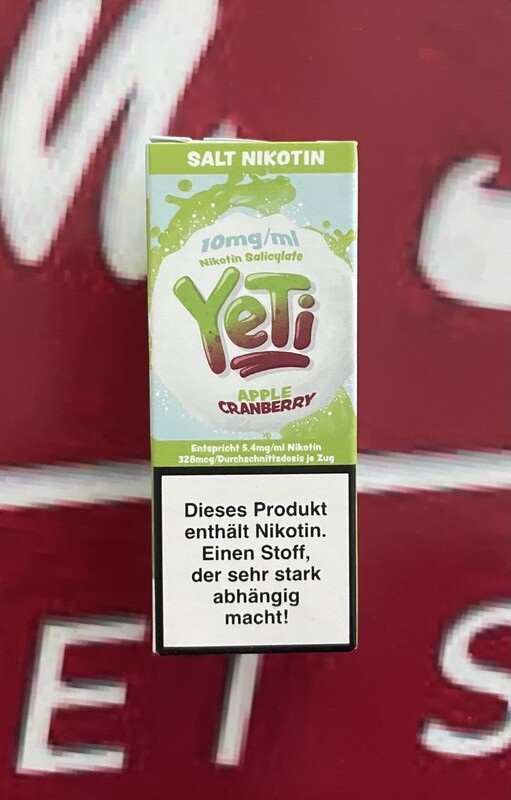 Yeti Apple Cranberry 20mg/ml