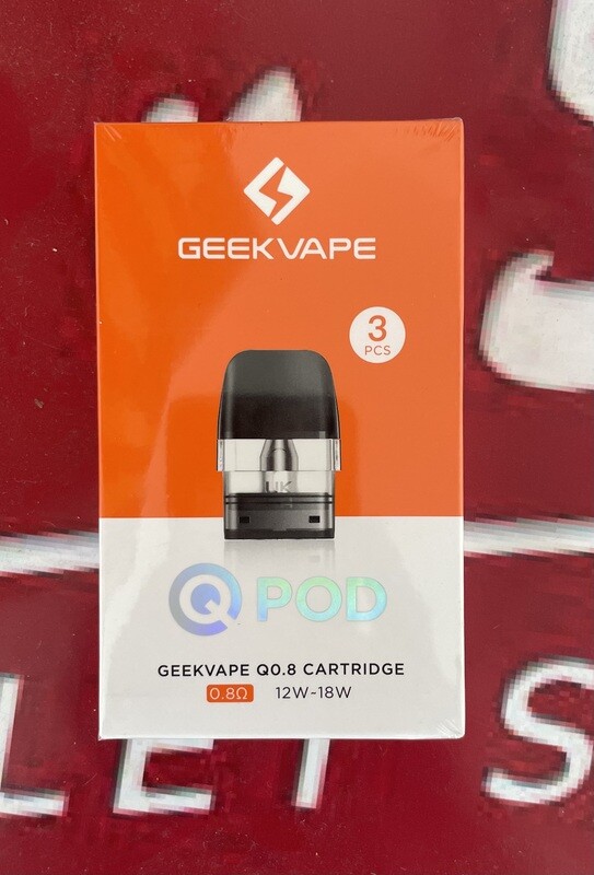 3 GeekVape Q 0,8 Ohm Pods mit Coil