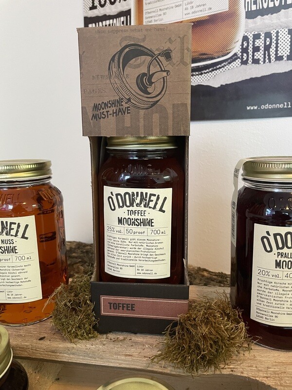 O`Donnel Moonshine Geschenkset Toffee 700ml O`Donnel Moonshine Geschenkset Toffee 700ml