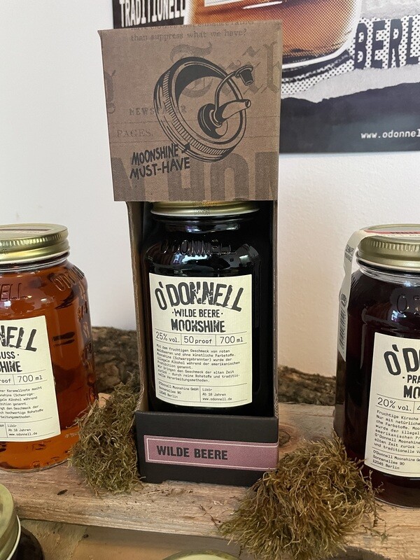 O`Donnel Moonshine Geschenkset Wilde Beere 700ml O`Donnel Moonshine Geschenkset Wilde Beere 700ml