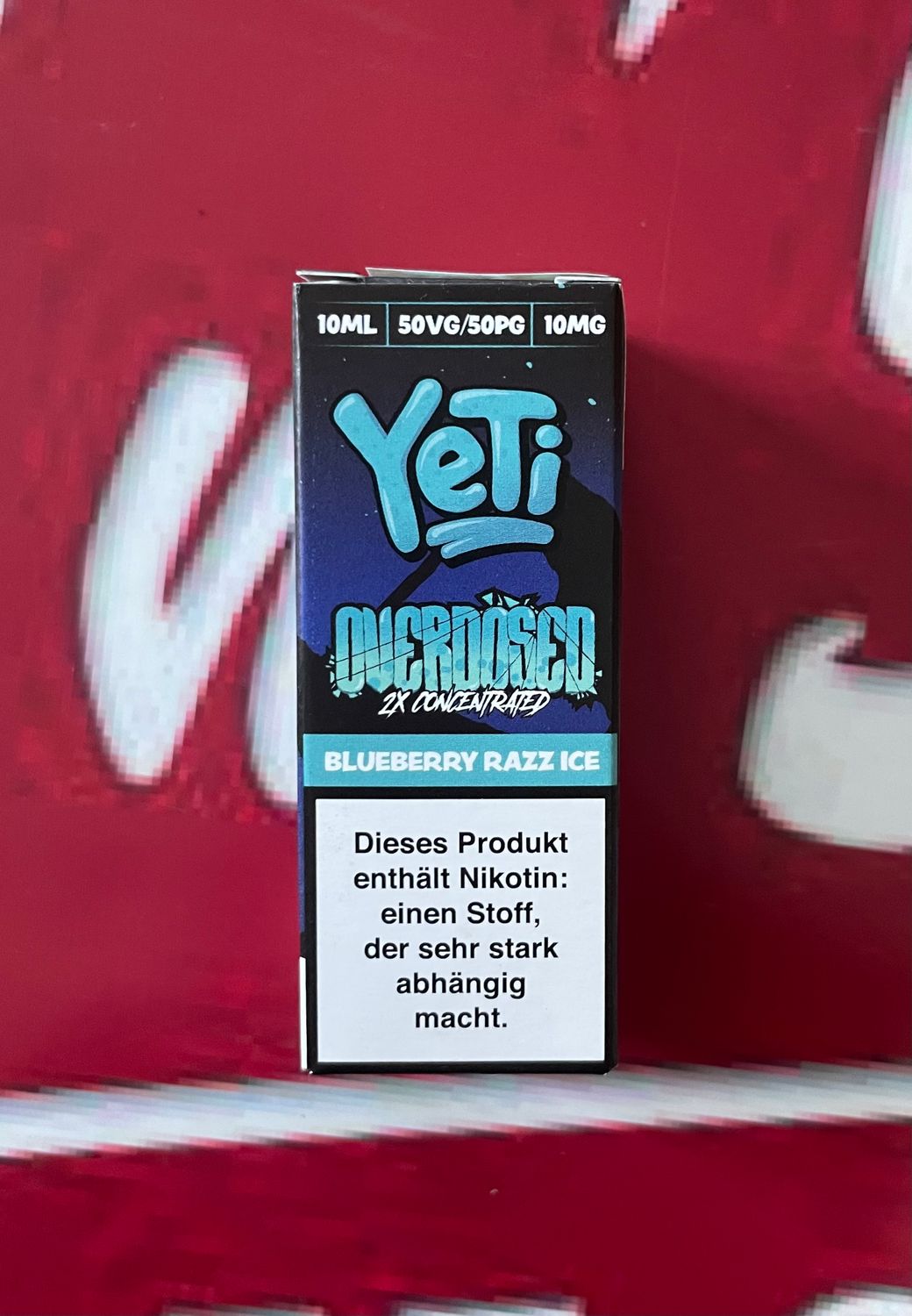 Yeti Overdosed Blueberry Razz Ice 10mg/ml