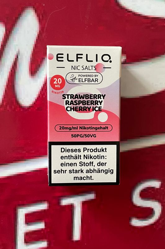 Elfliq Strawberry Raspberry Cherry Ice