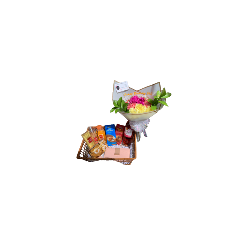 Basket and bouquet combo