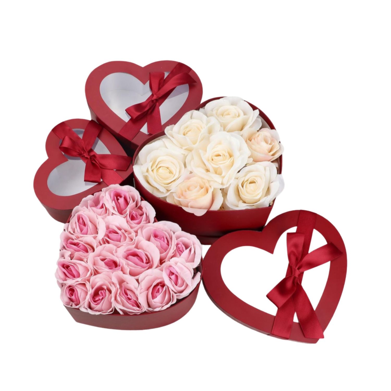 Heart Shaped Floral Boxes