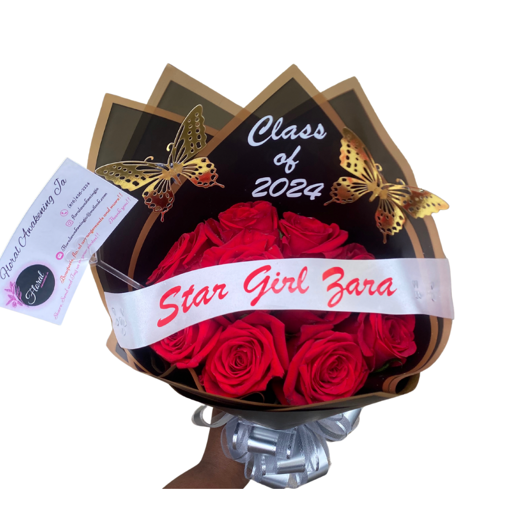 NEW Graduation Small Medium Carnation Only Bouquet