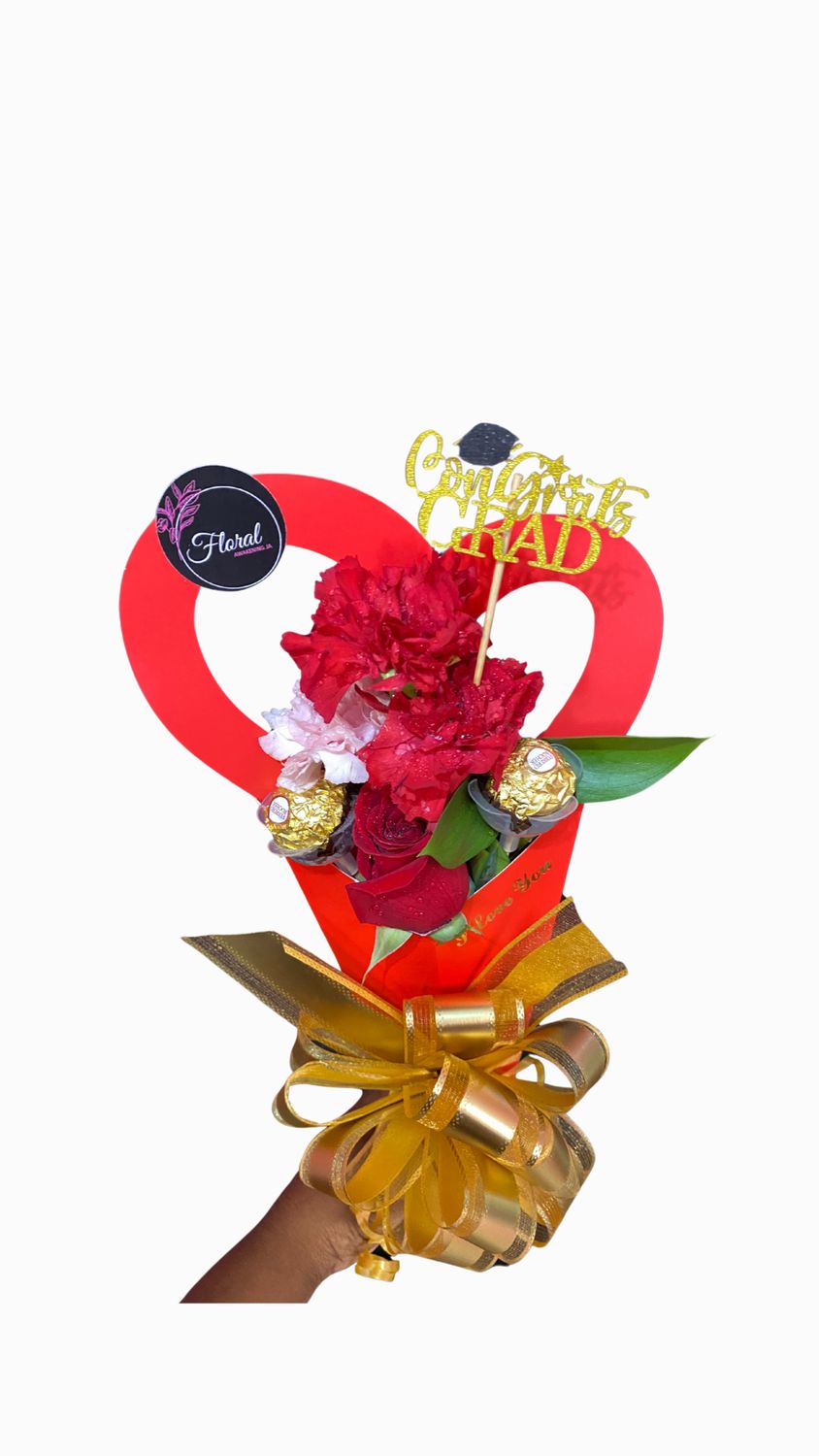 Mini Heart Shaped bundle (Mixed Flowers )
