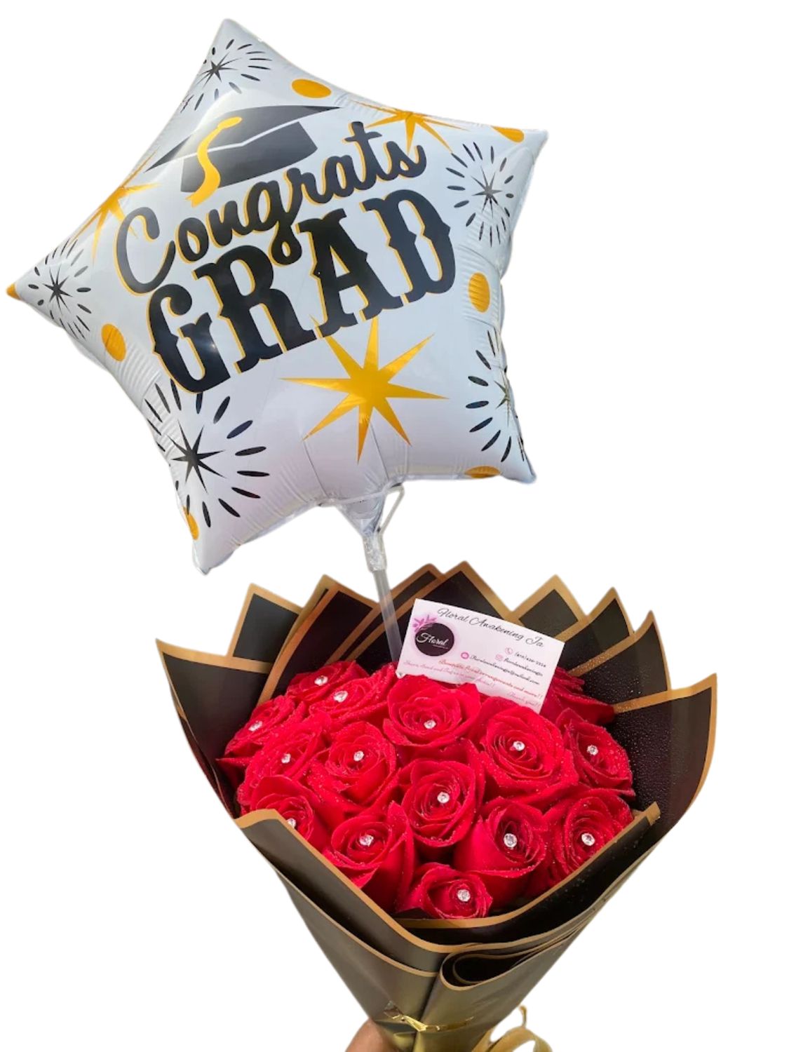NEW Graduation Medium Bouquet (with Crystals)