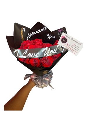 Small Medium Roses only Bouquet