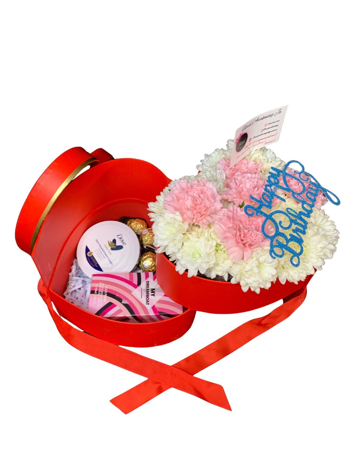 Two-tier Floral Box(Mixed Flowers)
