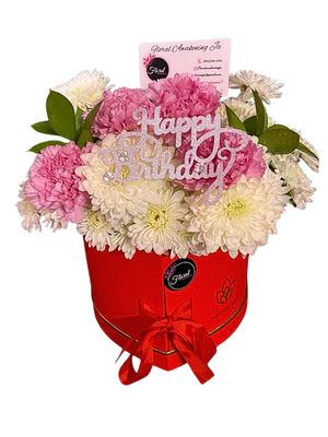 Two-tier Floral Box(Mixed Flowers)