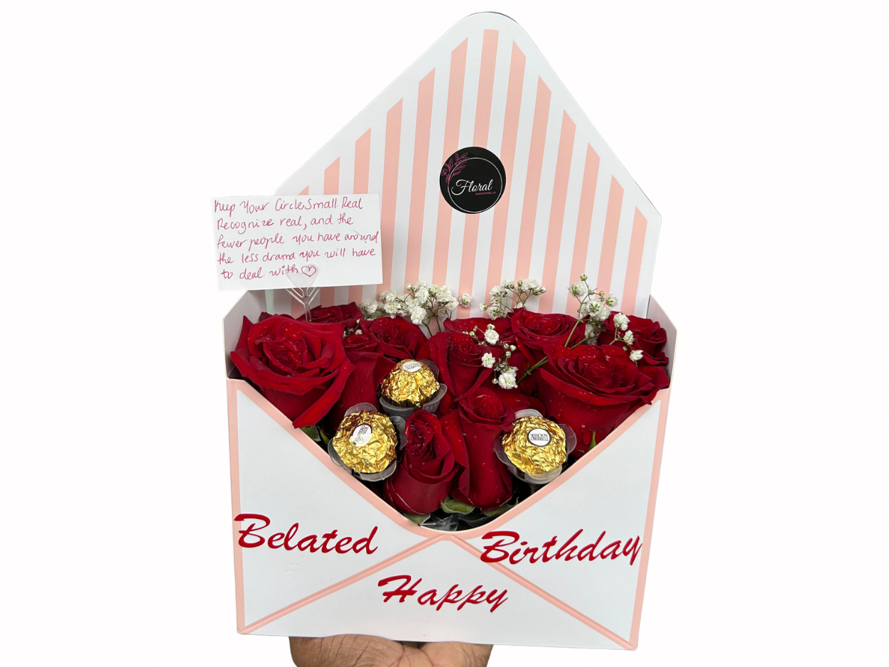 Envelope Flowers  Box