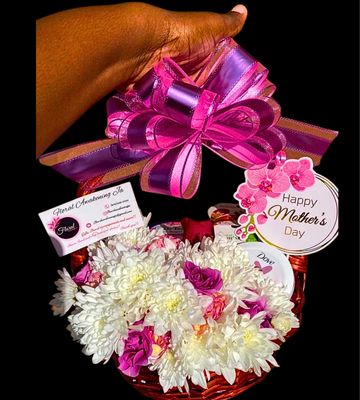 Female Flower  Basket with Goodies