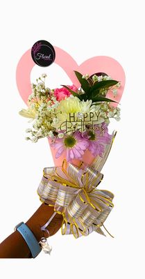 Mini Heart Shaped bundle (Mixed Flowers )