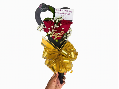 Mini Heart Shaped Bundle (Roses only)