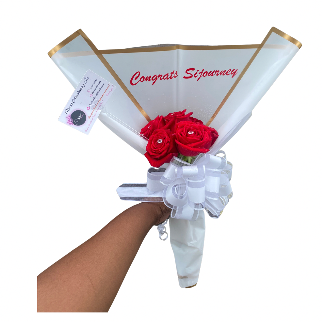 NEW Valentines Small Bouquet (with Crystals)