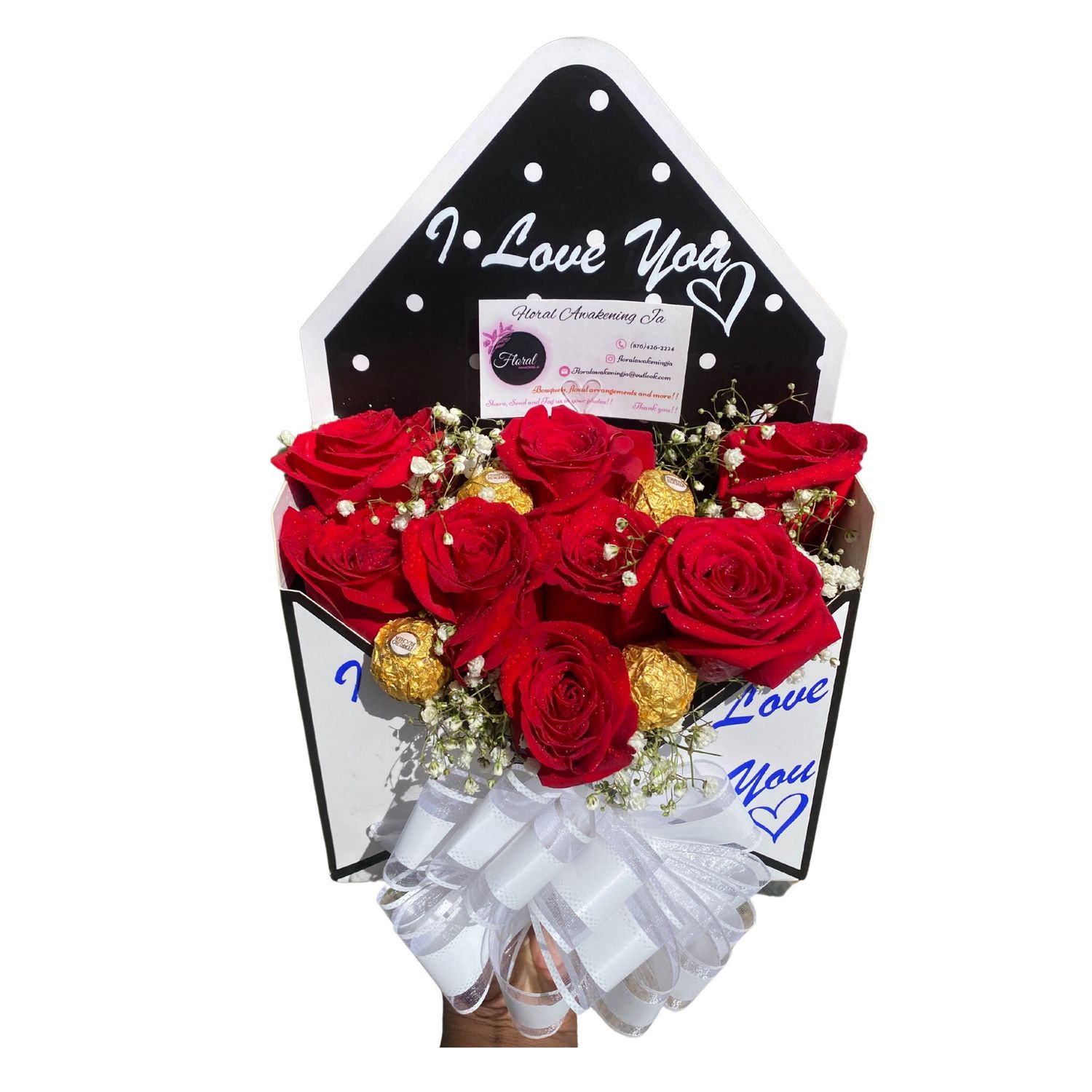NEW Valentine Envelope Flowers  Box
