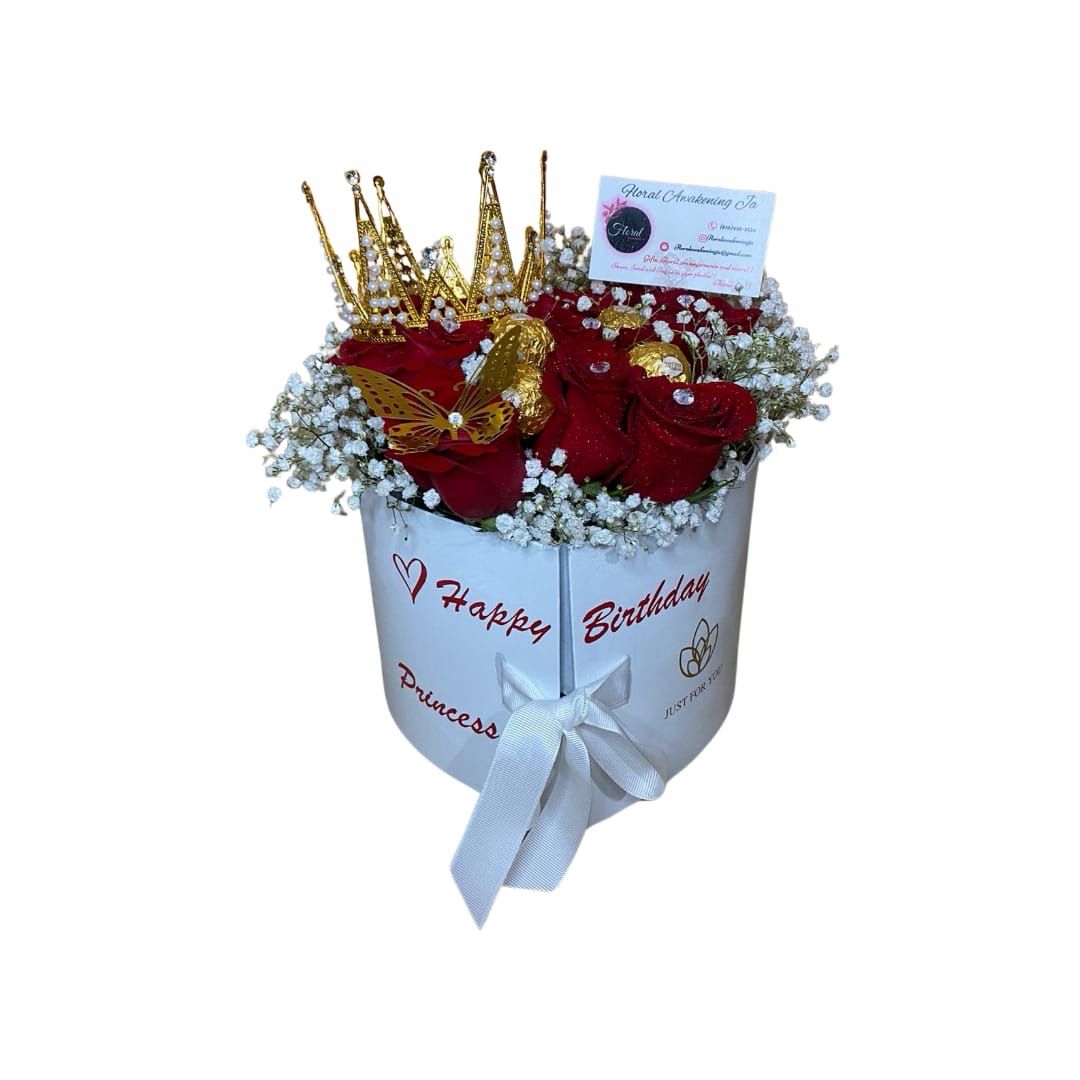 NEW Two-tier Floral Box(Roses Only)- to be replaced with original 