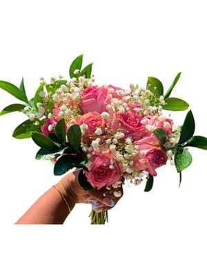 Bridal Bouquet -Real  Roses Only (Medium)