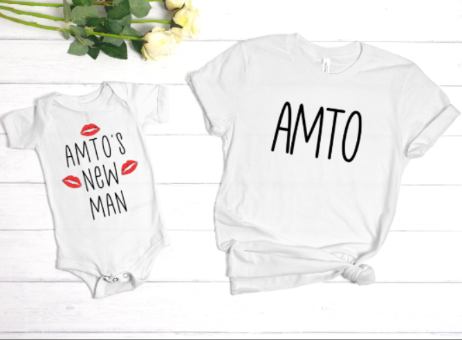 Amto/Khalto &amp; Amto’s/Khalto&#39;s (Auntie) New Man matching shirts.