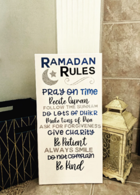 Ramadan Rules Sign